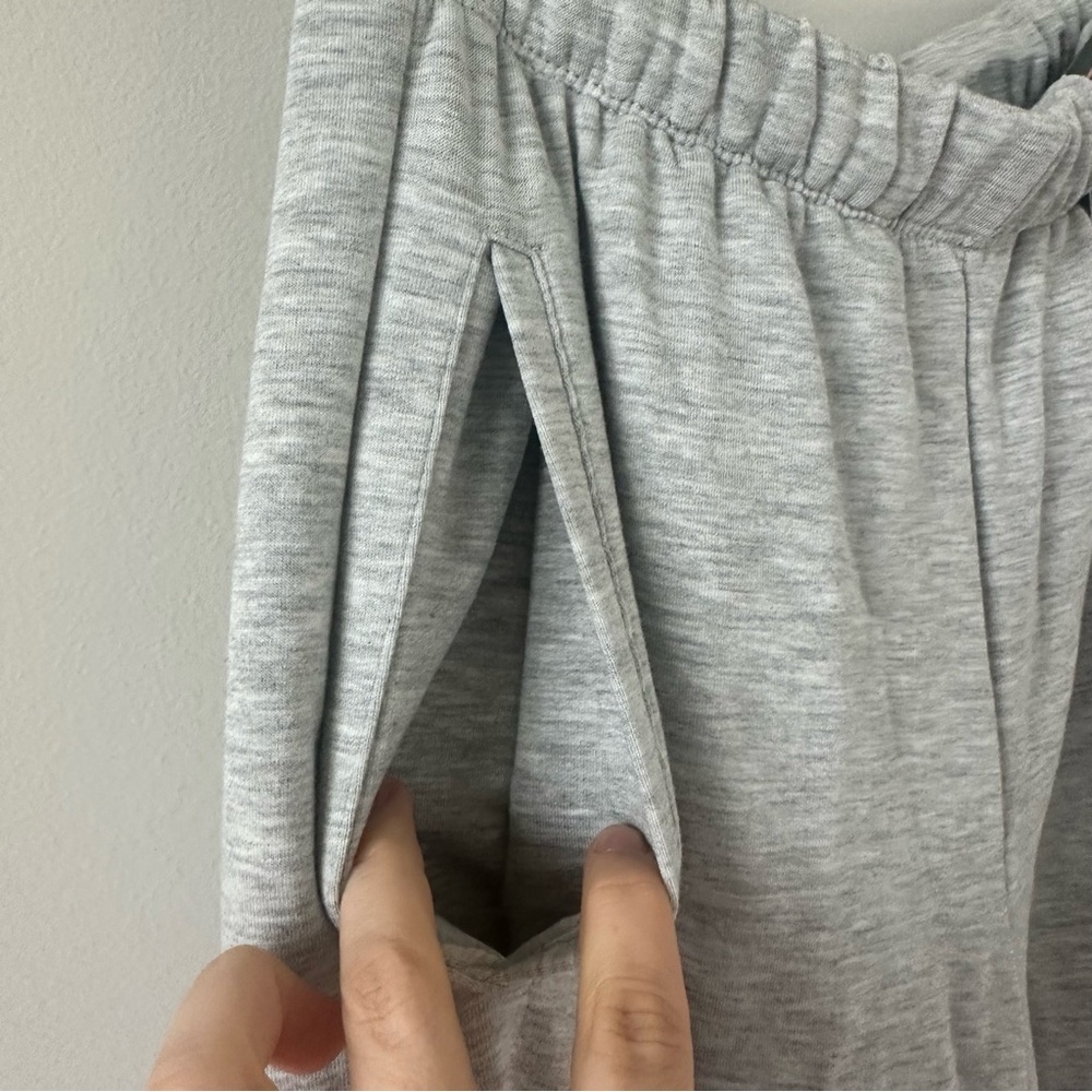 Target Wild Fable Wide Leg Lounge Pants Gray XS  Drawstring Women's Fleece Sweat - Picture 8 of 10
